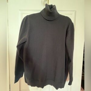Black Joe Fresh cotton-rayon-cashmere turtleneck